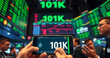 bitcoin reaches 101k again