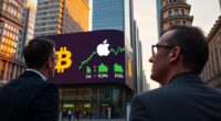 bitcoin s status questioned apple rises