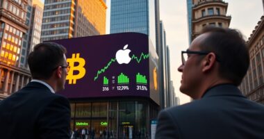 bitcoin s status questioned apple rises