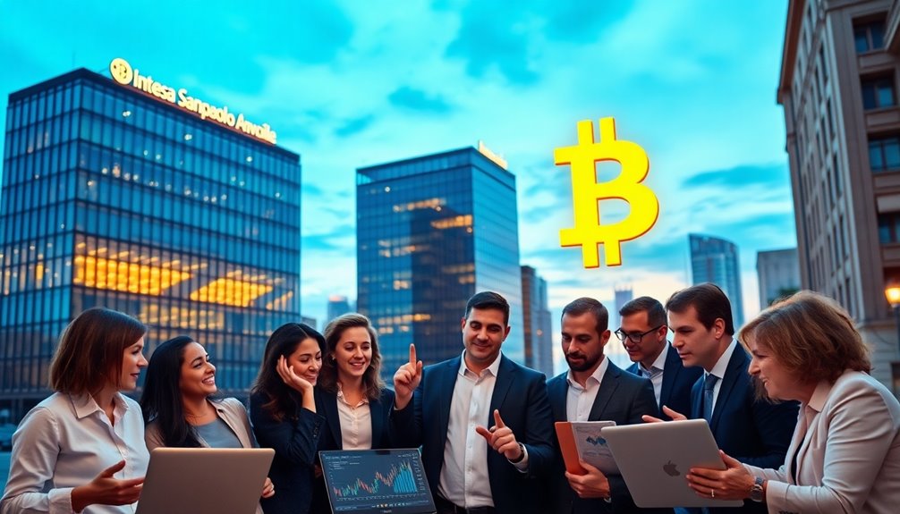 intesa embraces bitcoin investment