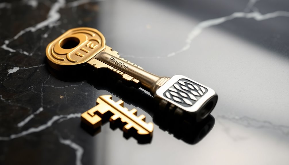 public and private keys