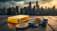 gold shines bitcoin falters