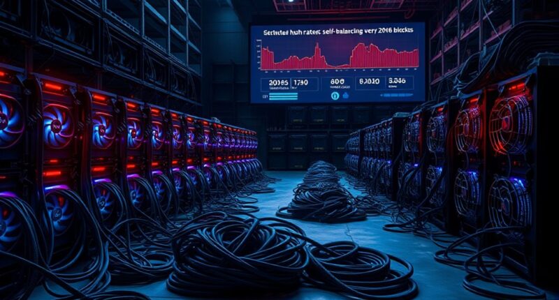 network adjusts mining difficulty