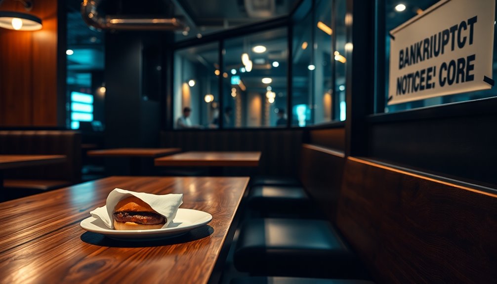 high end burger bankruptcy decline
