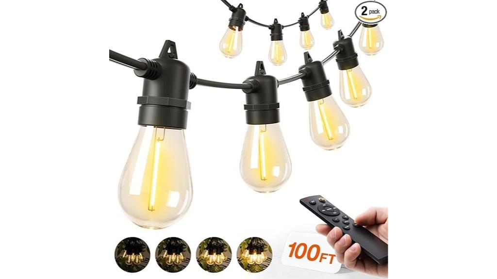 100ft remote dimmable lights