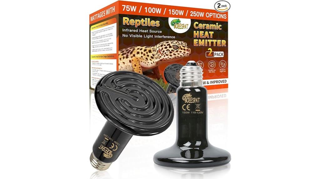 150w reptile heat bulbs