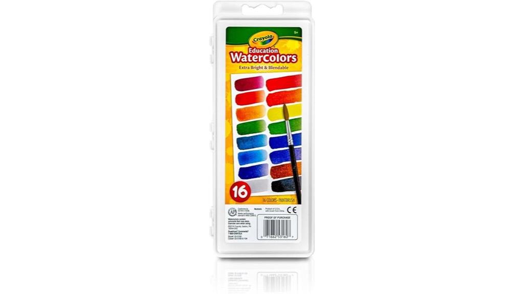 16 color watercolor set