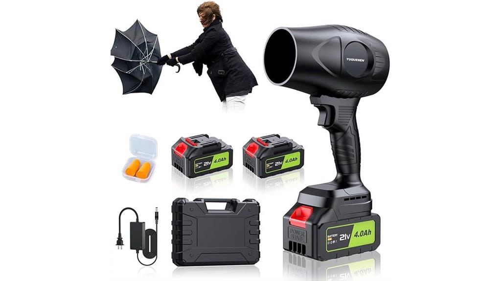 21v battery cordless blower