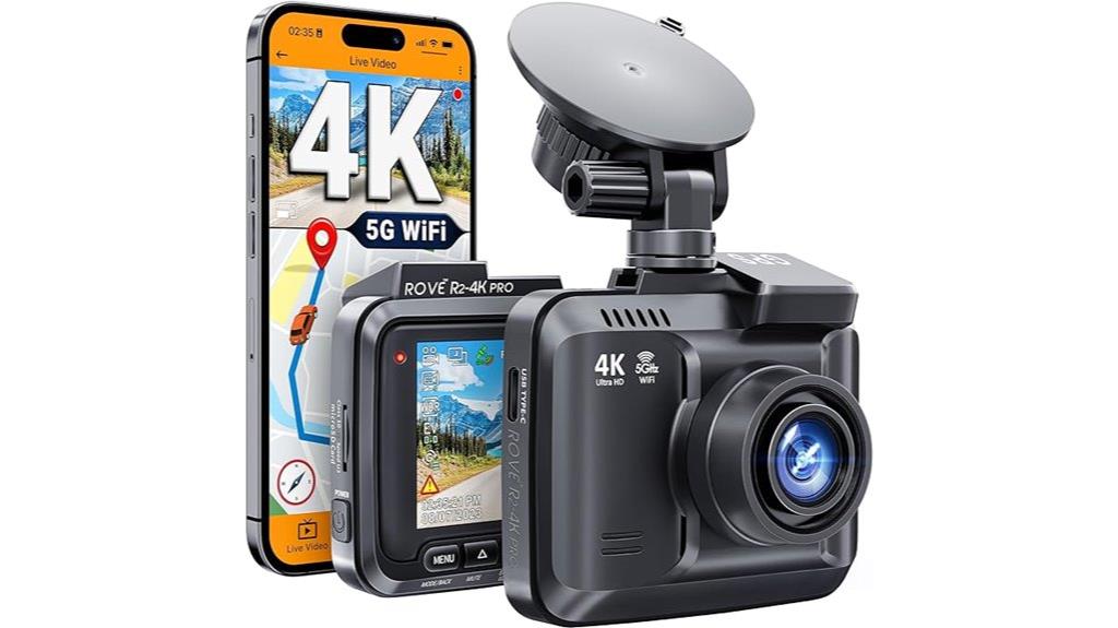 4k dash cam with gps
