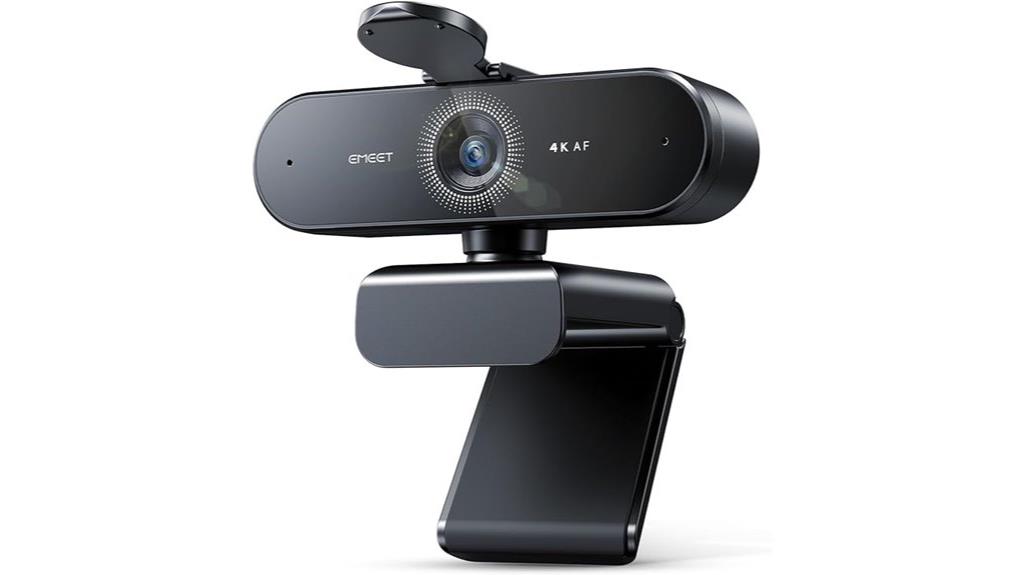4k webcam with dual mics