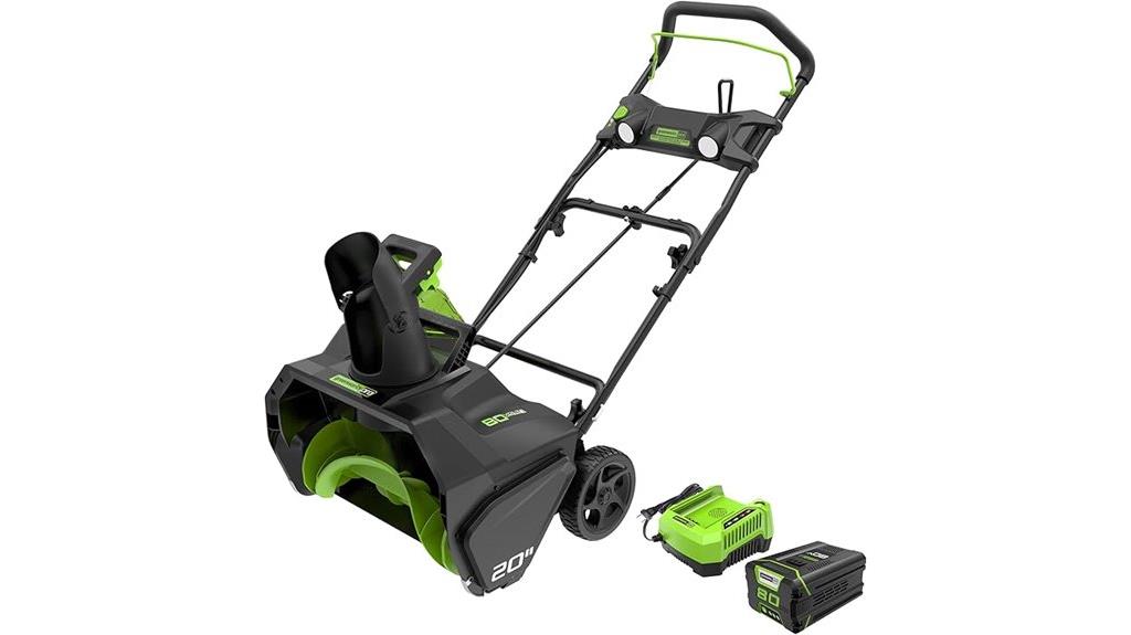 80v cordless snow blower