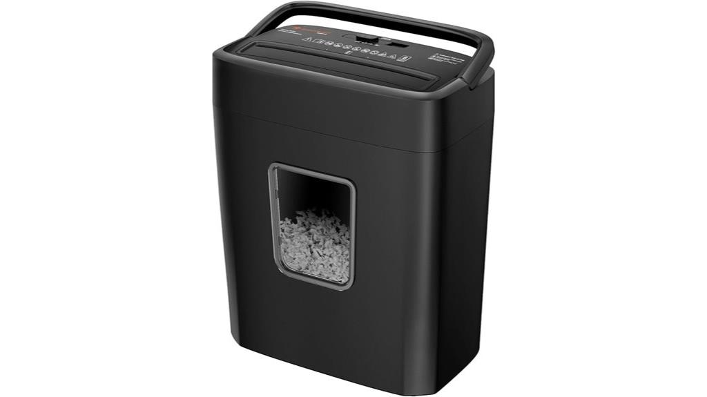 8 sheet crosscut shredder