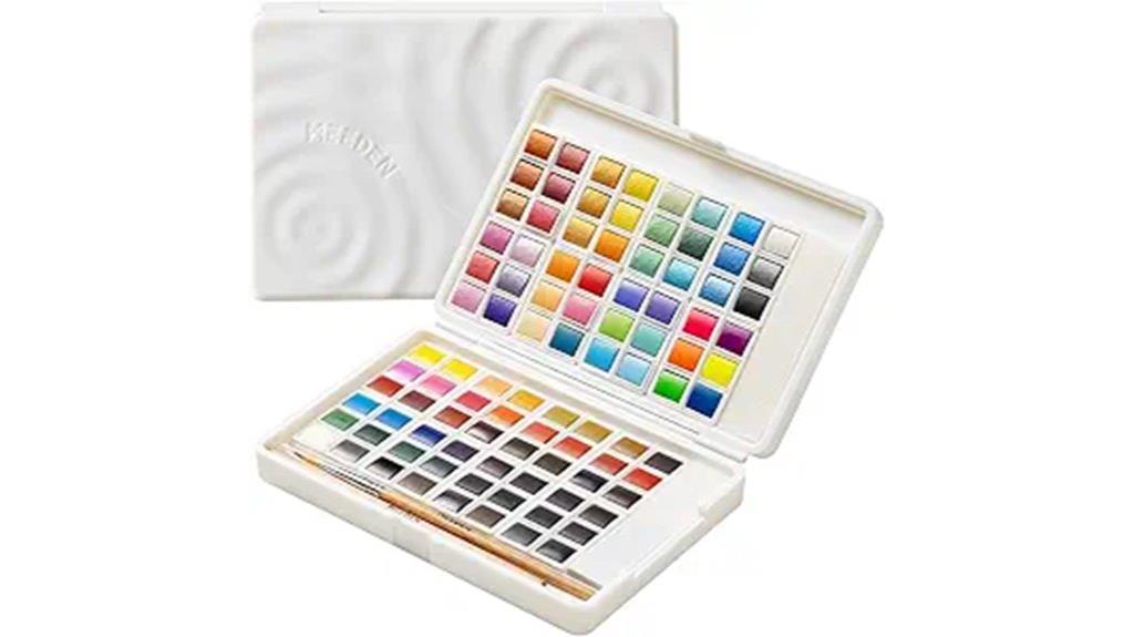 96 color watercolor set