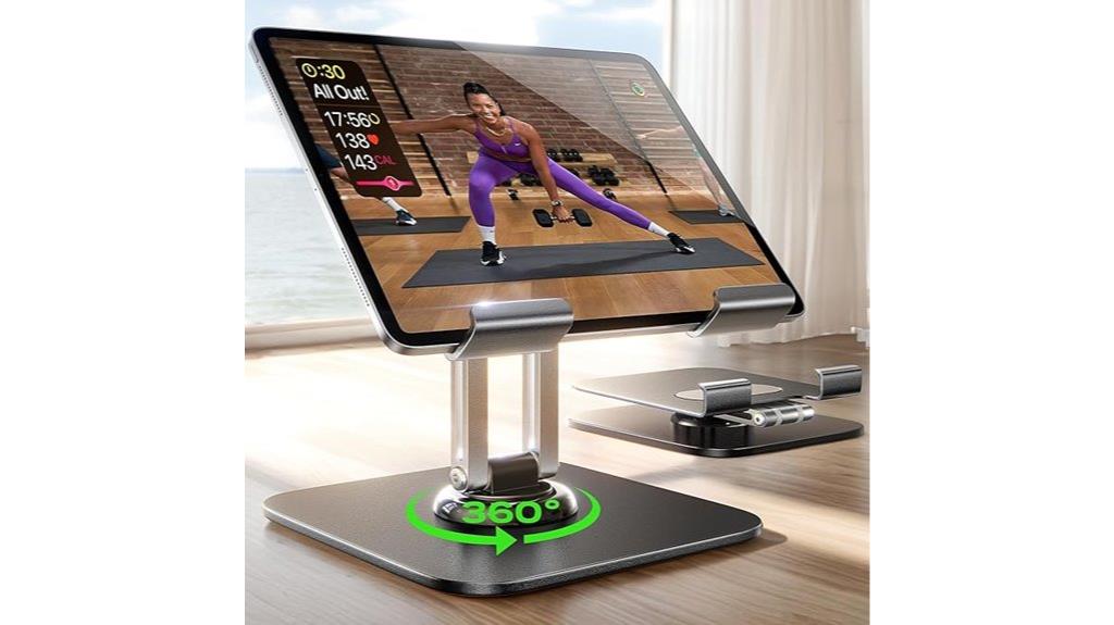 adjustable desk ipad holder