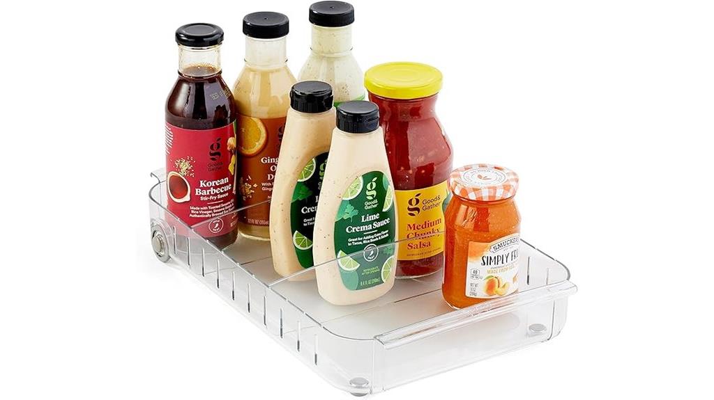 adjustable dividers fridge organizer