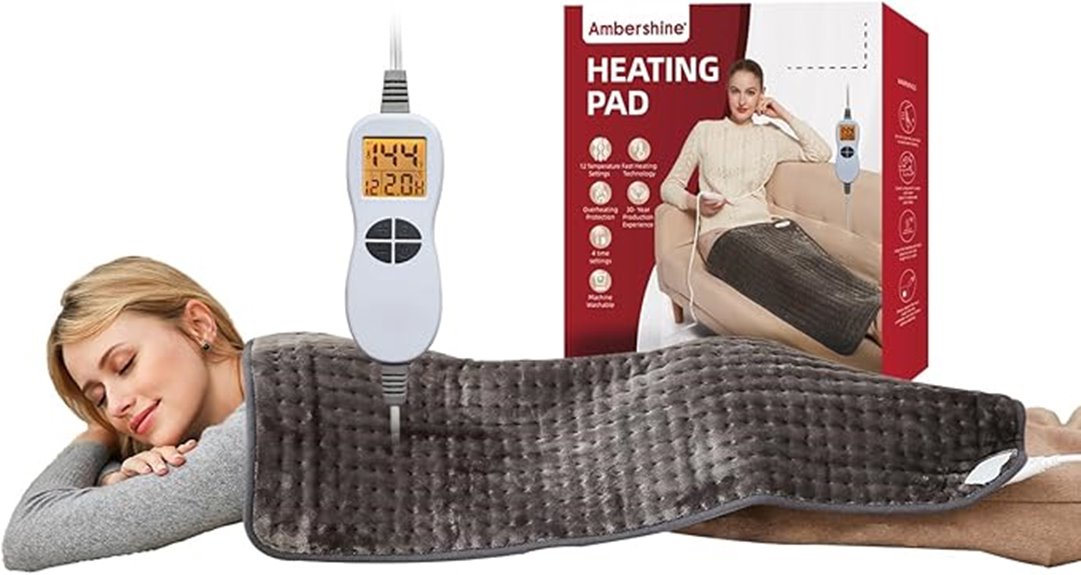 adjustable heating pad features