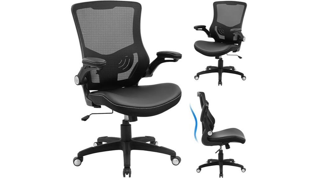 adjustable lumbar flip arms