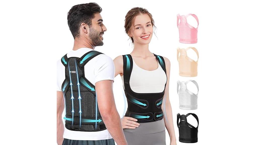 adjustable posture support brace