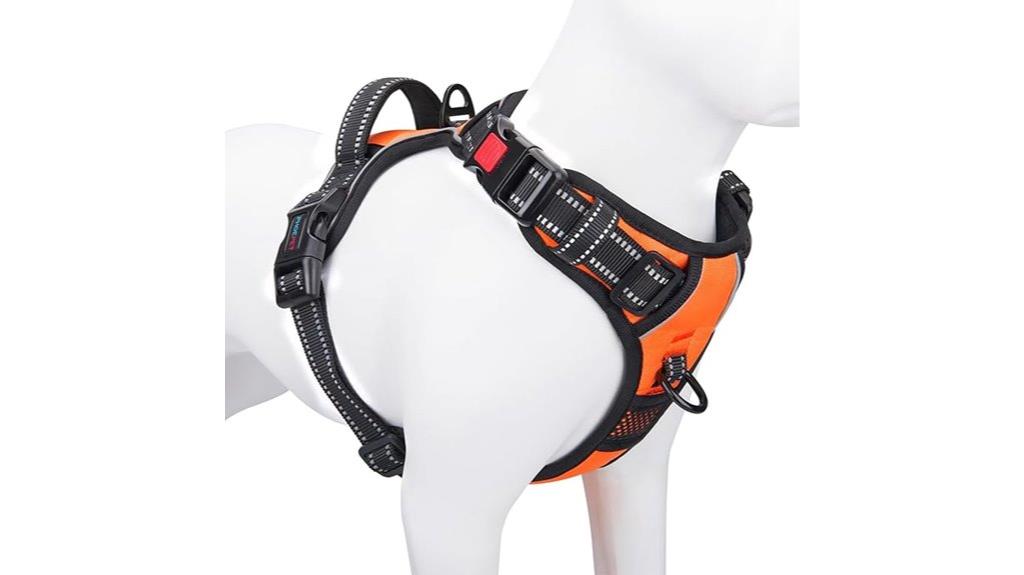 adjustable reflective dog harness