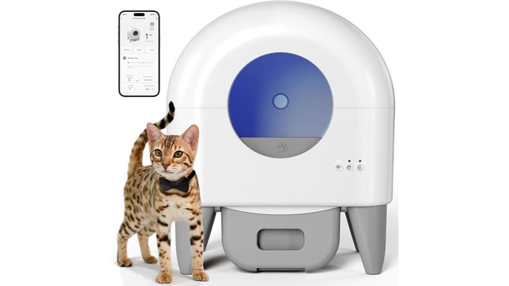 automatic 95l self cleaning litter box