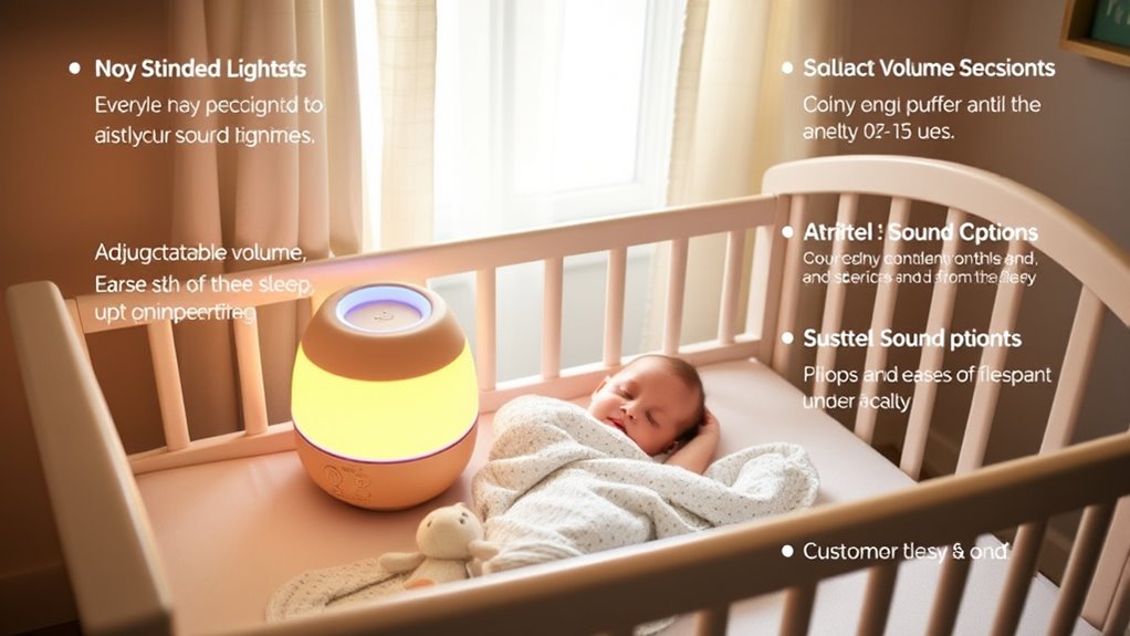 baby sound machine features