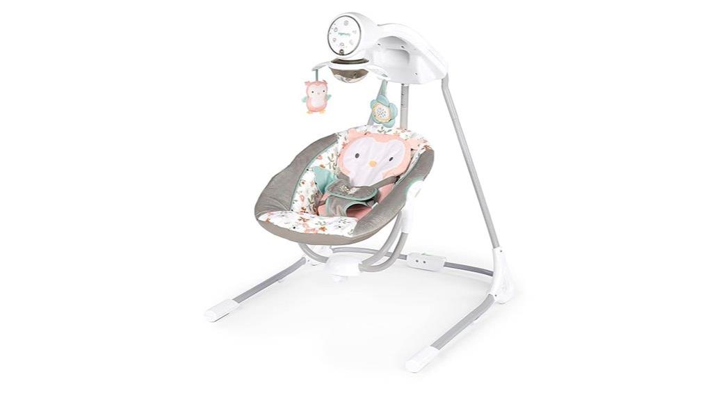 baby swing with lights