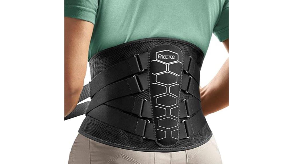 back brace with pulley