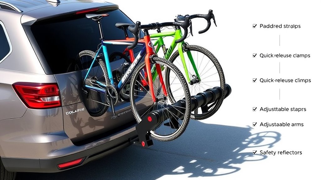 bike rack compatibility and security