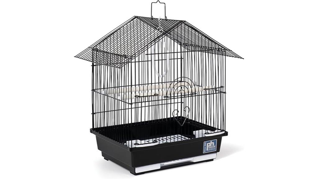 bird cage with parakeet habitat