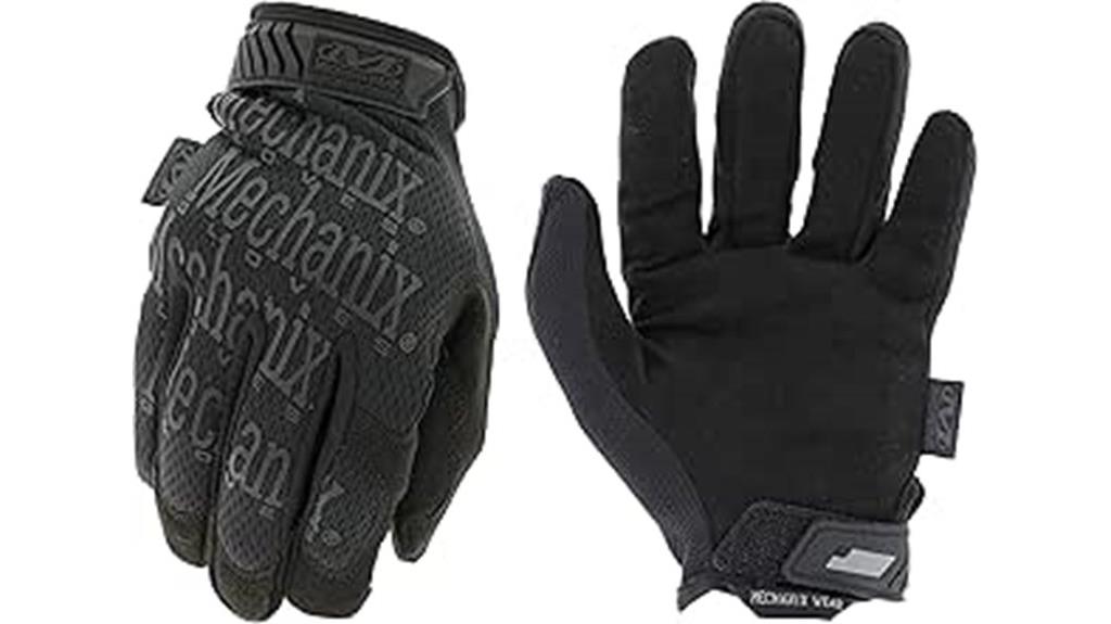 black large tactical gloves