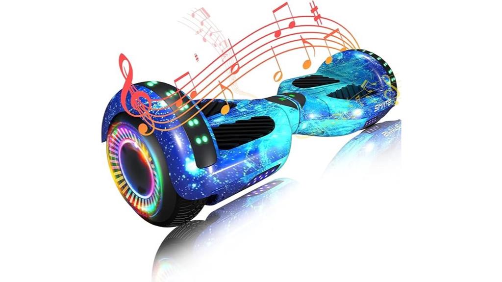 bluetooth led kids scooter