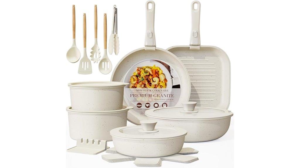 ceramic non stick cookware set