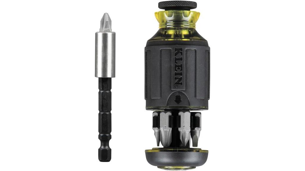 compact multi bit stubby screwdriver