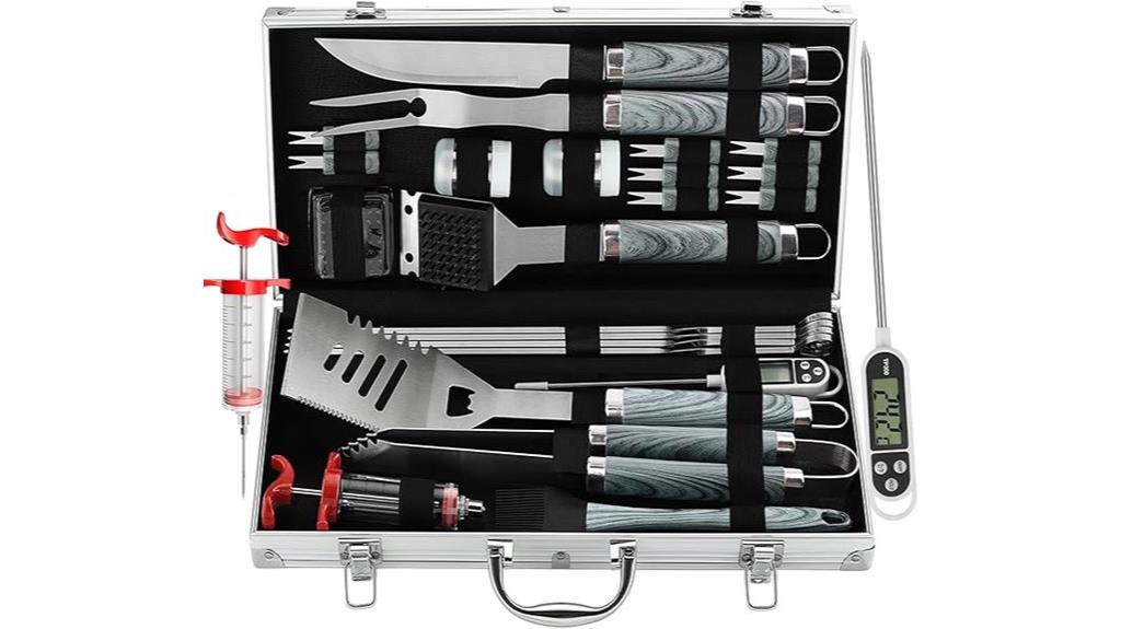 complete 24 piece grill tool set