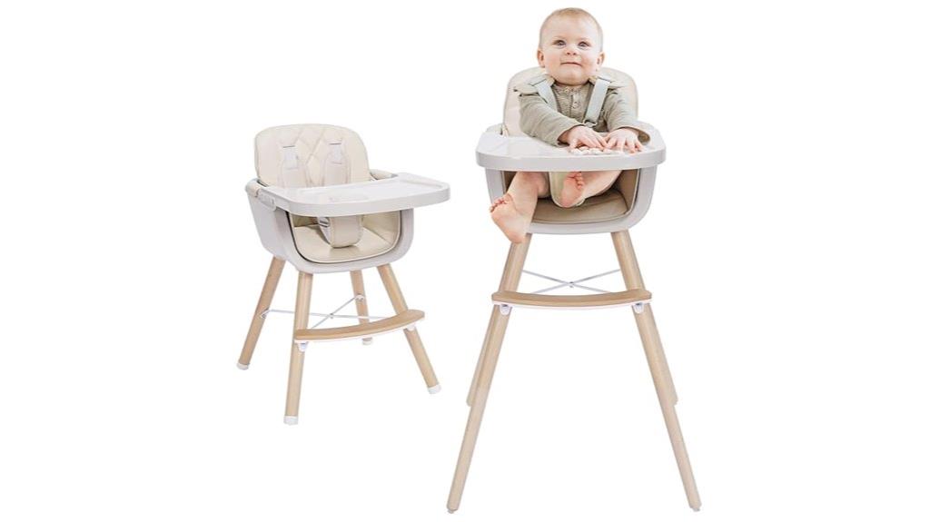 convertible wooden high chair