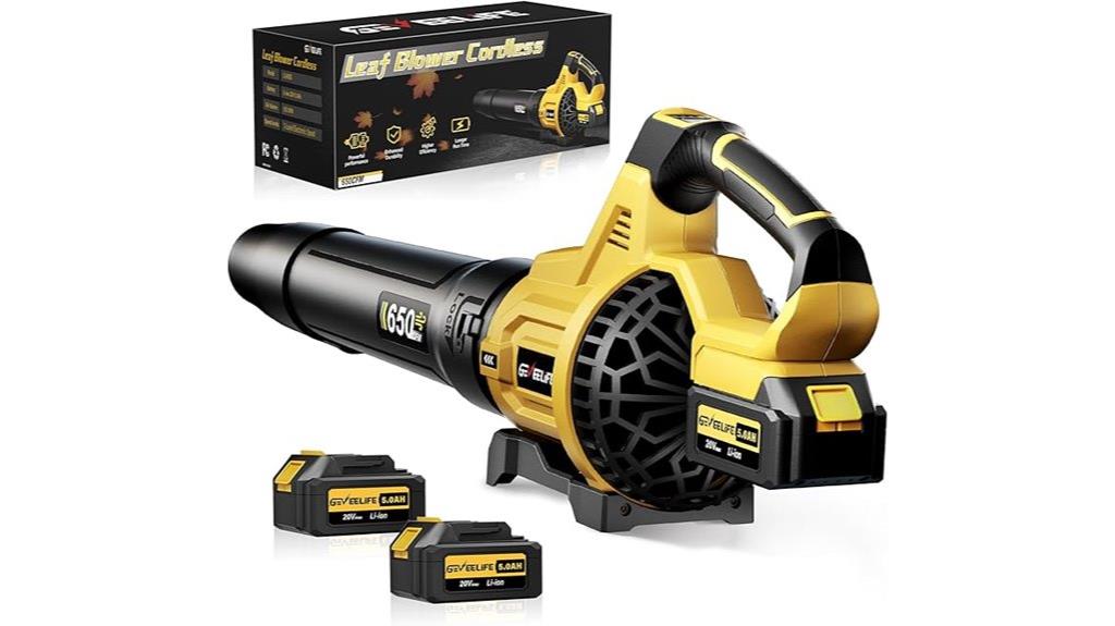 cordless blower dual batteries