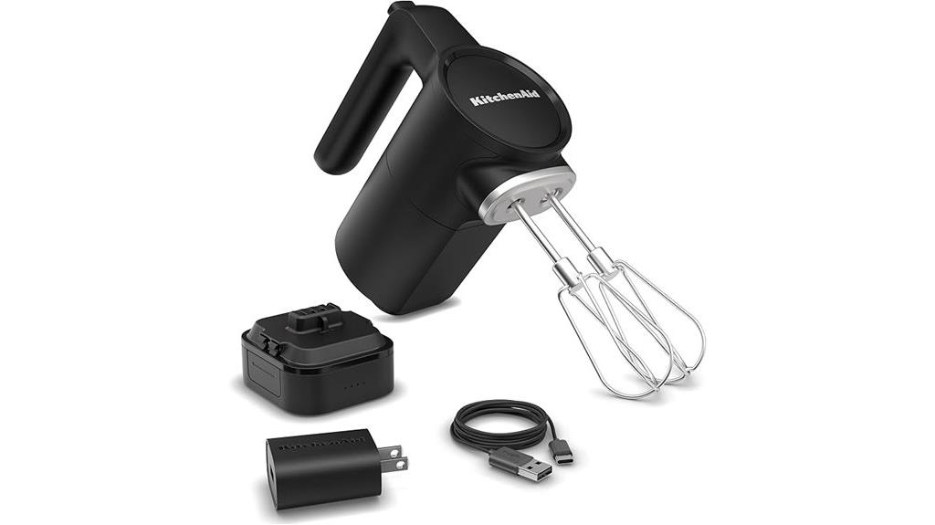 cordless hand mixer black