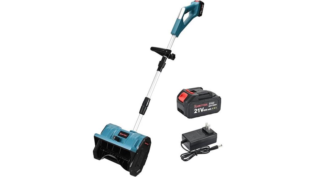 cordless snow blower features