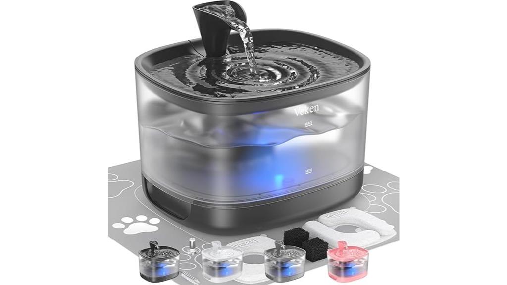 detachable tank pet fountain