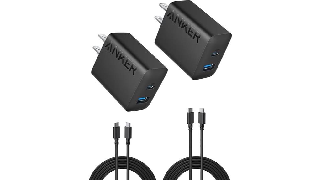 dual 20w usb c chargers