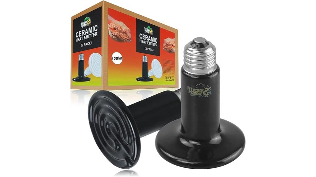dual pack ceramic heat emitters