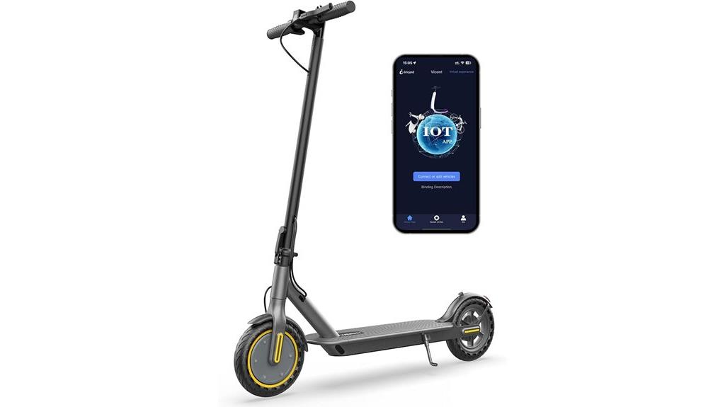 electric scooter with varied tires