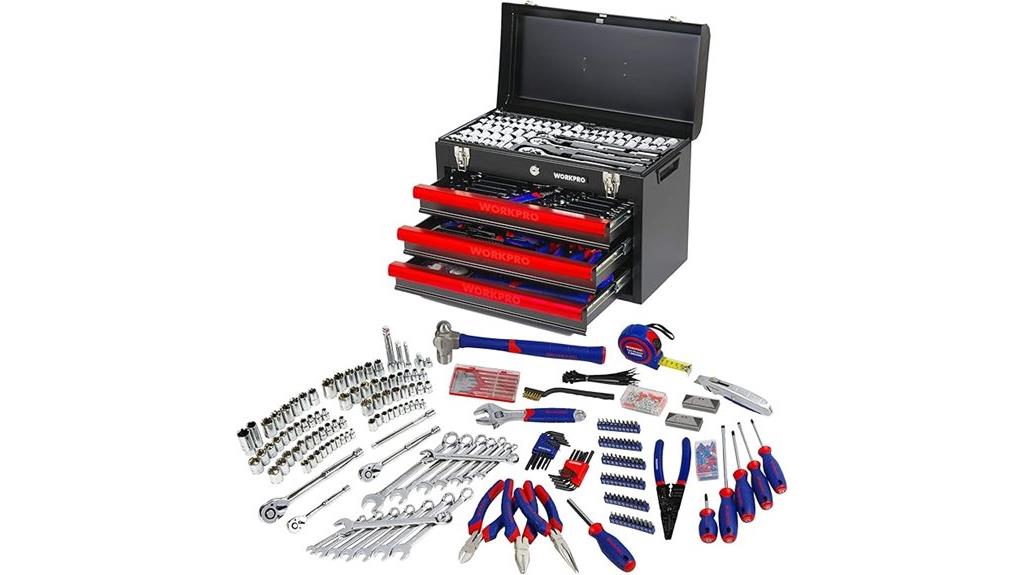 extensive 408 piece tool set