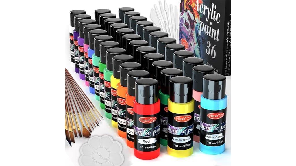 fifty five piece acrylic set
