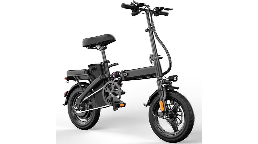 foldable 14 inch electric bike