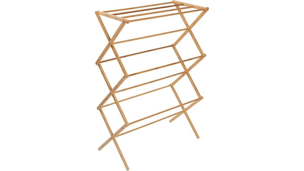 foldable bamboo drying rack