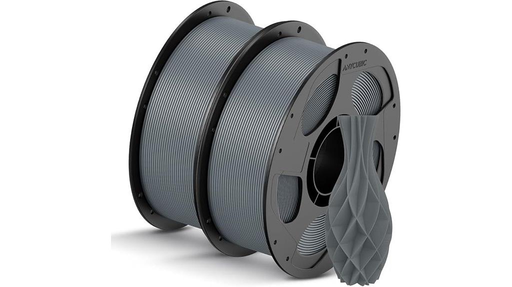 grey 1 75mm 2kg filament