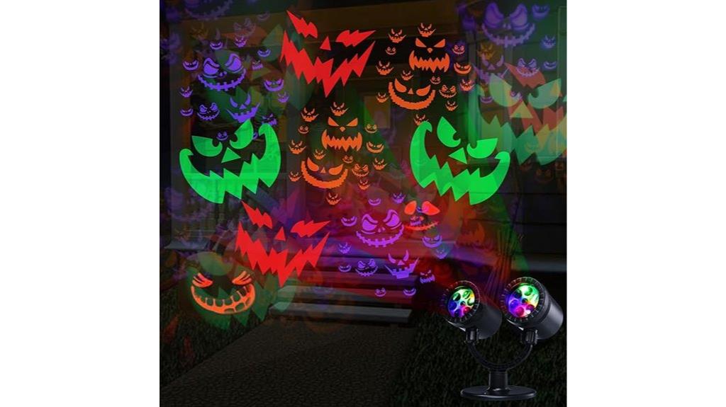 halloween outdoor projector with timer
