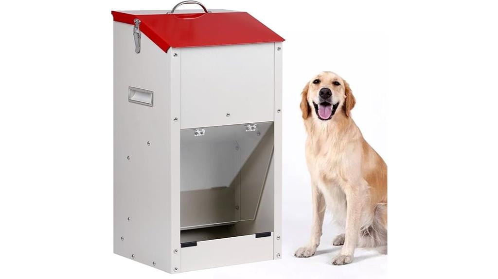 heavy duty galvanized pet feeder