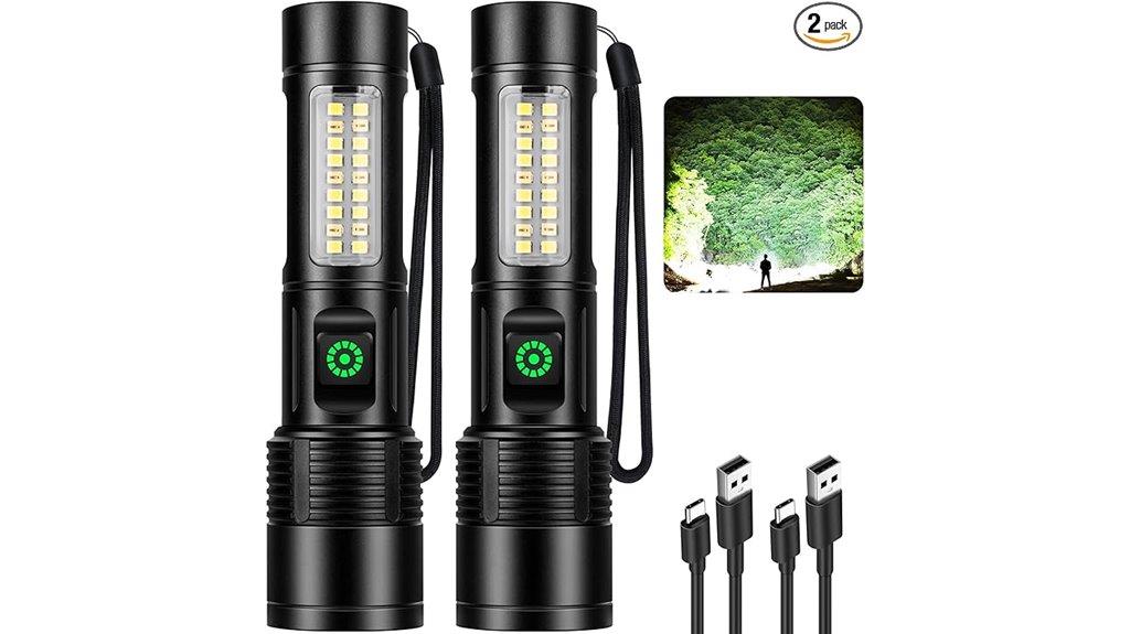 high lumen rechargeable flashlights